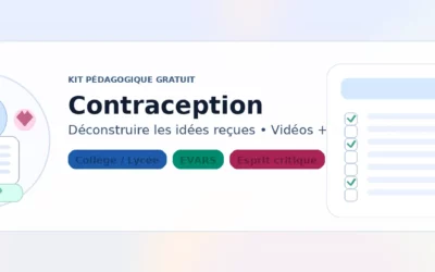 Kit pédagogique gratuit – Contraception : comment se débarrasser des idées reçues ! (ANCIC)